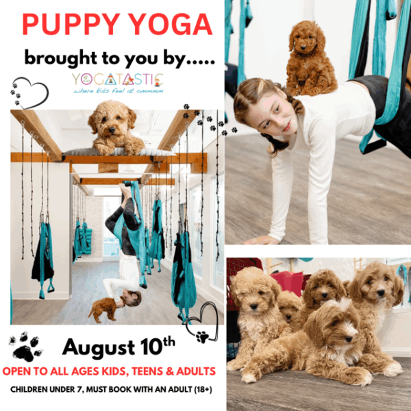 Puppy Yoga - Open Ages - Aug. 10th 2:00pm-3:00pm (session 1)