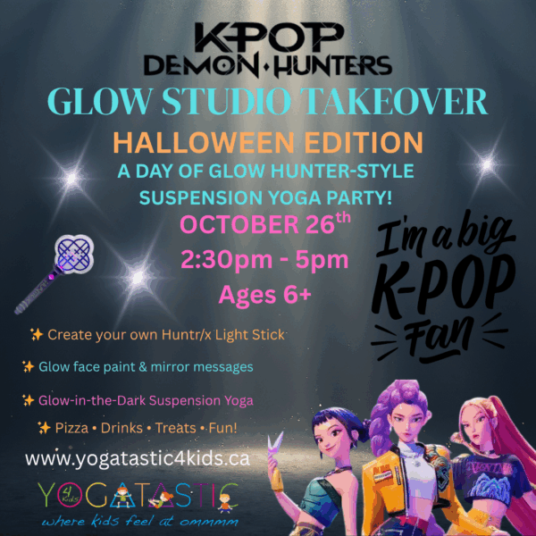 KPop Demon Hunters Glow Studio Halloween Party - Oct. 26th (Ages 6+)