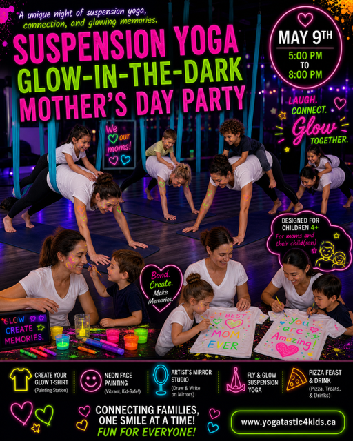 Suspension Yoga Glow-In-the-Dark Mother's Day Party - May 9th